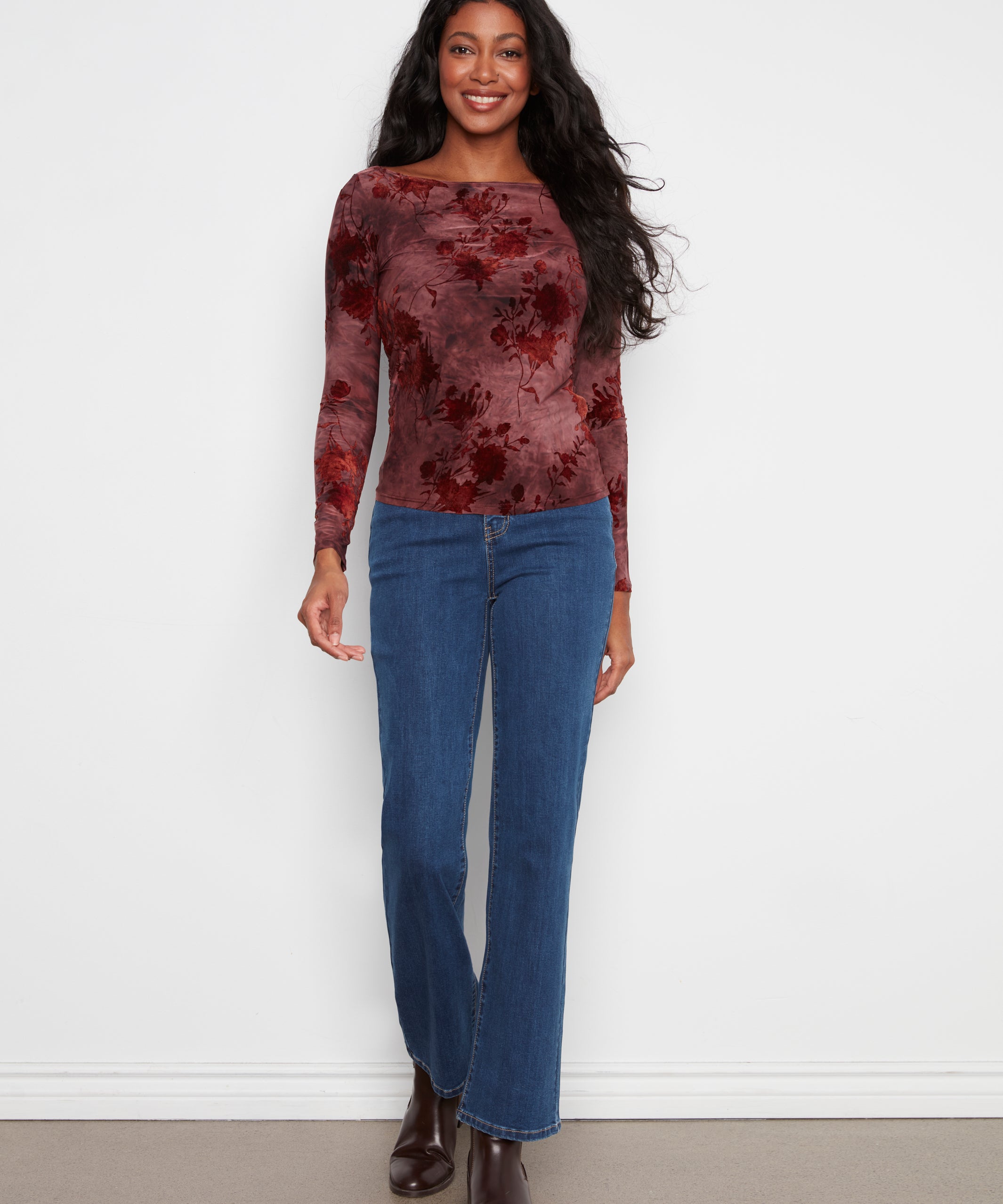 Long Sleeve Merlot