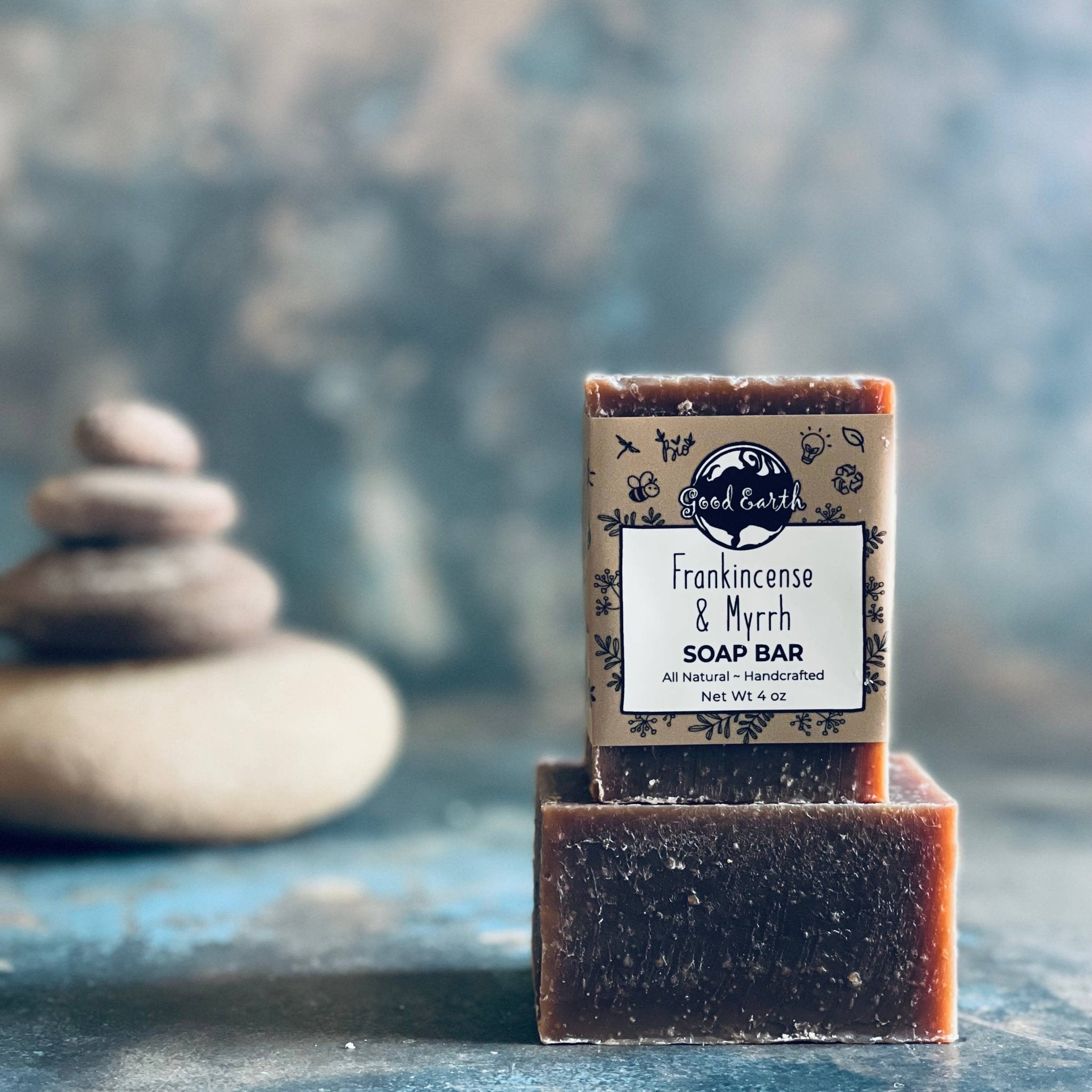 Frankincense & Myrrh Handmade Soap Bar - Good Earth Soap - 718122563814 - Sugar River Shoppe - 