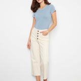 Front Button - Fly Crop Pants - Natural - Charlie B - 690178751202 - Sugar River Shoppe - 