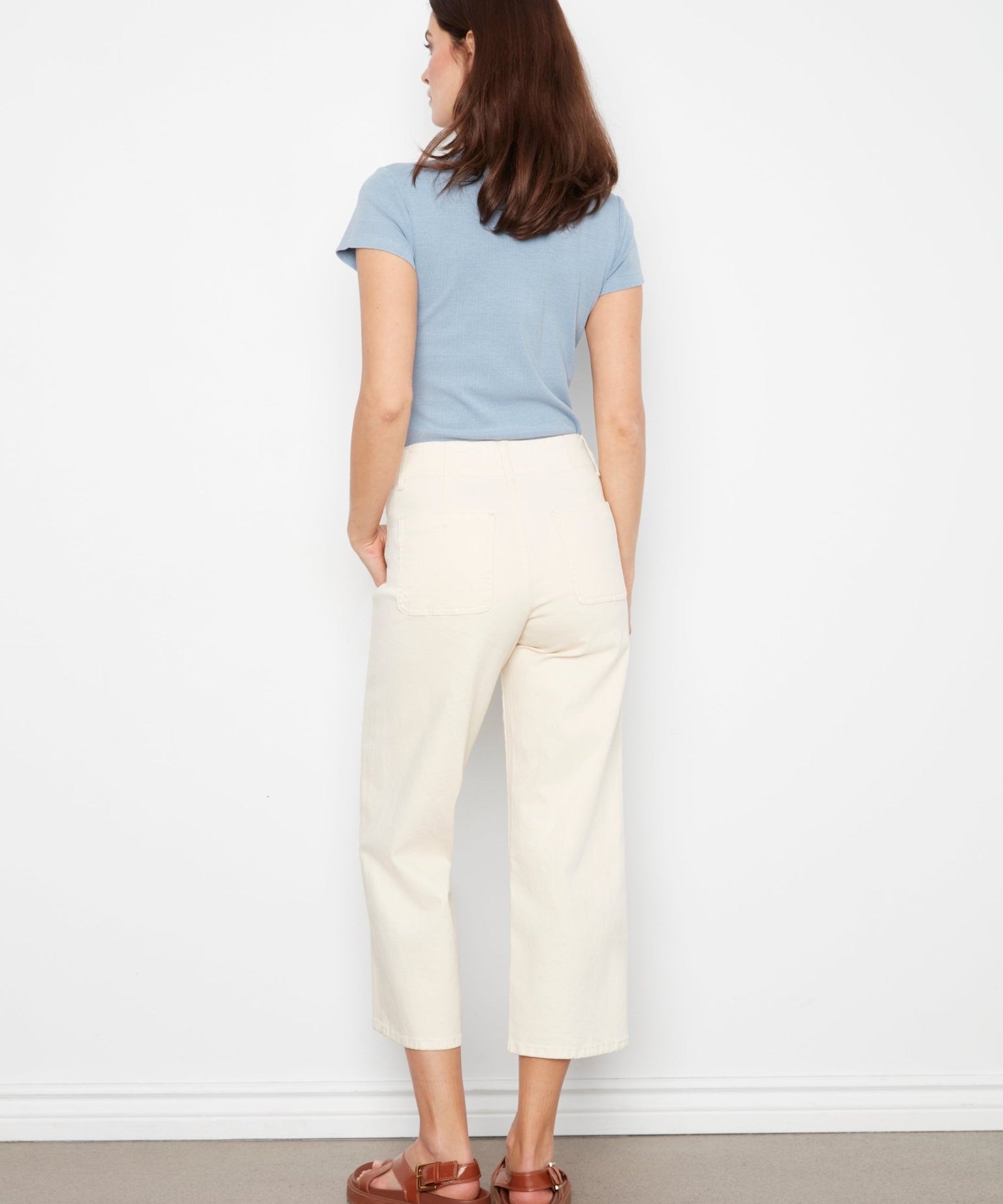 Front Button - Fly Crop Pants - Natural - Charlie B - 690178751202 - Sugar River Shoppe - 