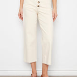 Front Button - Fly Crop Pants - Natural - Charlie B - 690178751202 - Sugar River Shoppe - 