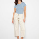 Front Button - Fly Crop Pants - Natural - Charlie B - 690178751202 - Sugar River Shoppe - 