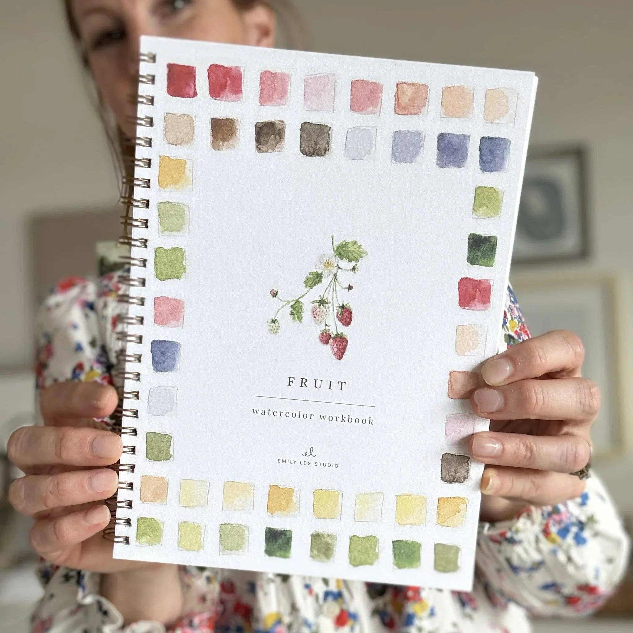 Fruit watercolor workbook - emily lex studio - 810139740674 - Sugar River Shoppe - 