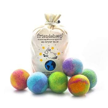 Galaxy Tie Dye Eco Wool Dryer Balls - Hippie - Friendsheep - 722698949125 - Sugar River Shoppe - 