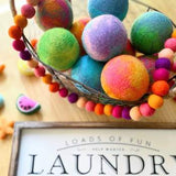 Galaxy Tie Dye Eco Wool Dryer Balls - Hippie - Friendsheep - 722698949125 - Sugar River Shoppe - 