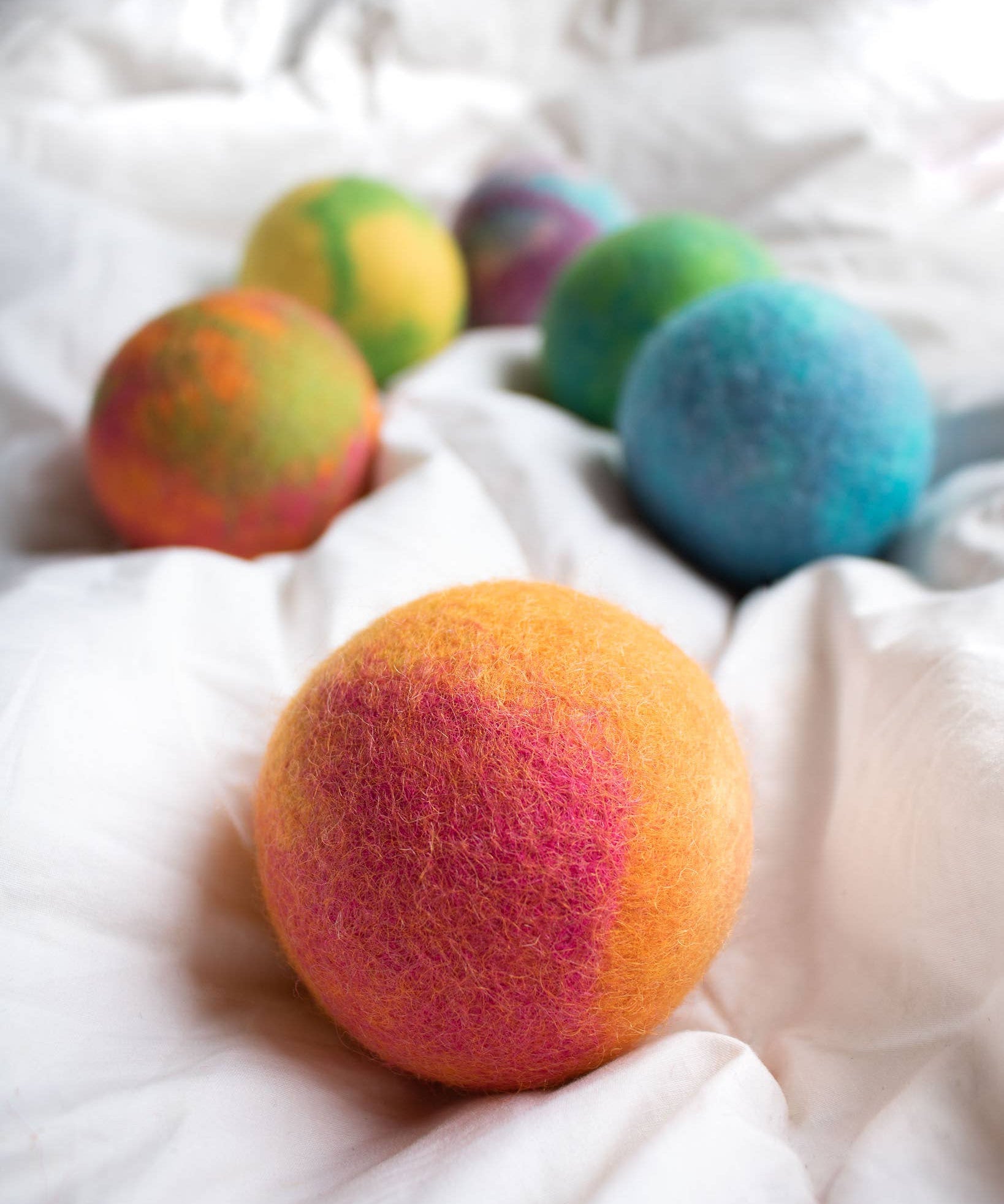 Galaxy Tie Dye Eco Wool Dryer Balls - Hippie - Friendsheep - 722698949125 - Sugar River Shoppe - 
