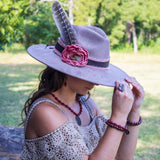 Genuine Rose Quartz Ring in a Copper Setting - The Jewelry Junkie - 676327719125 - Sugar River Shoppe - 