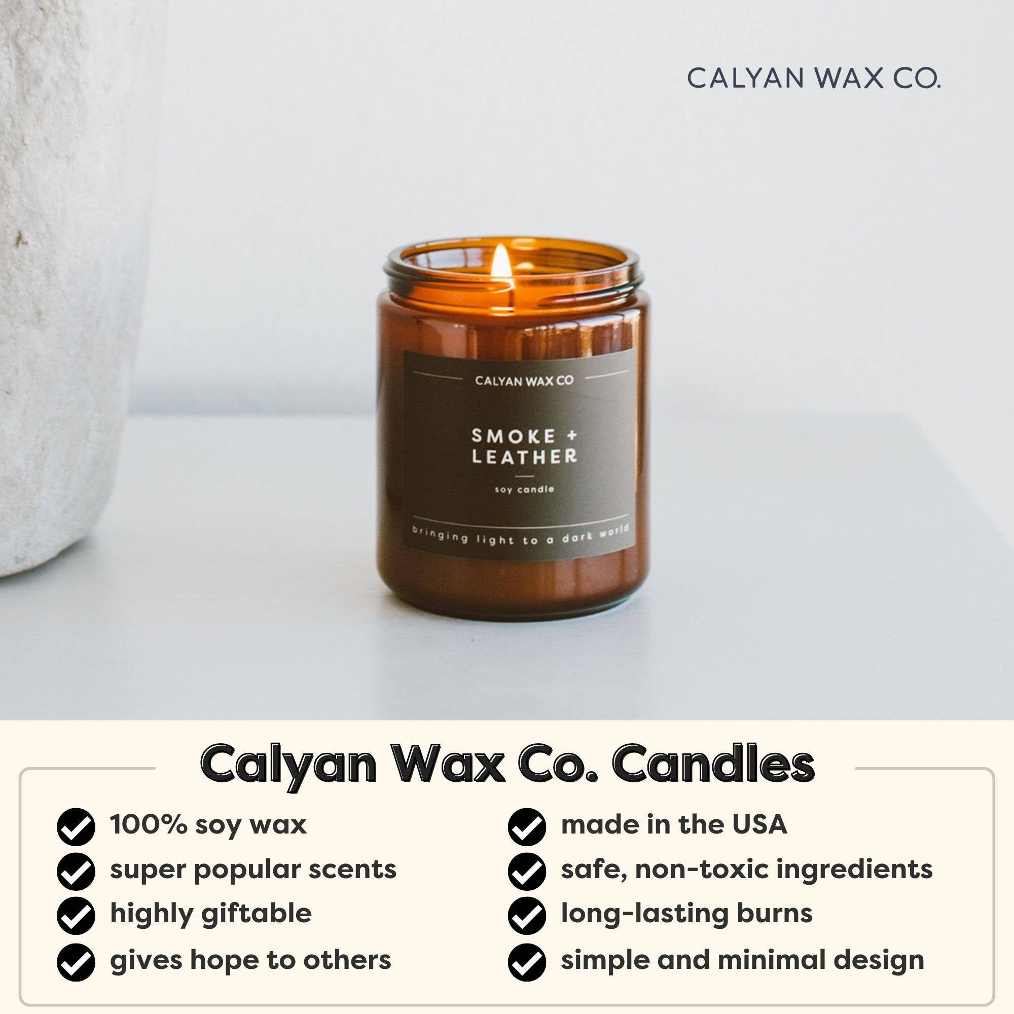 Gift Set - Amber Jar Candles - 3 Pack - Calyan Wax Co. - 850048226104 - Sugar River Shoppe - 