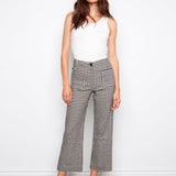 Gingham Cropped Linen Blend Pants - Charlie B - 690178714184 - Sugar River Shoppe - 