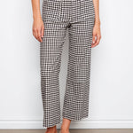 Gingham Cropped Linen Blend Pants - Charlie B - 690178714184 - Sugar River Shoppe - 