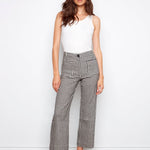 Gingham Cropped Linen Blend Pants - Charlie B - 690178714184 - Sugar River Shoppe - 