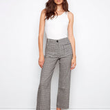 Gingham Cropped Linen Blend Pants - Charlie B - 690178714184 - Sugar River Shoppe - 