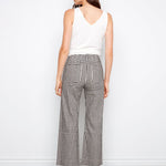Gingham Cropped Linen Blend Pants - Charlie B - 690178714184 - Sugar River Shoppe - 