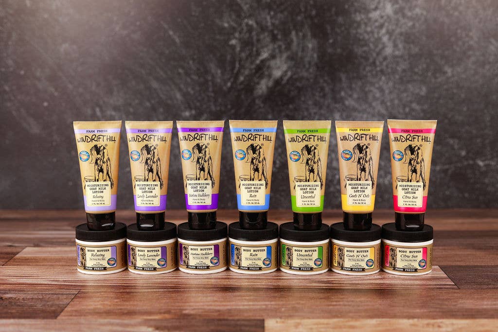 Goat Milk Body Lotion — 2oz Travel - Windrift Hill Goat Milk Skincare - 804551436437 - Sugar River Shoppe - 