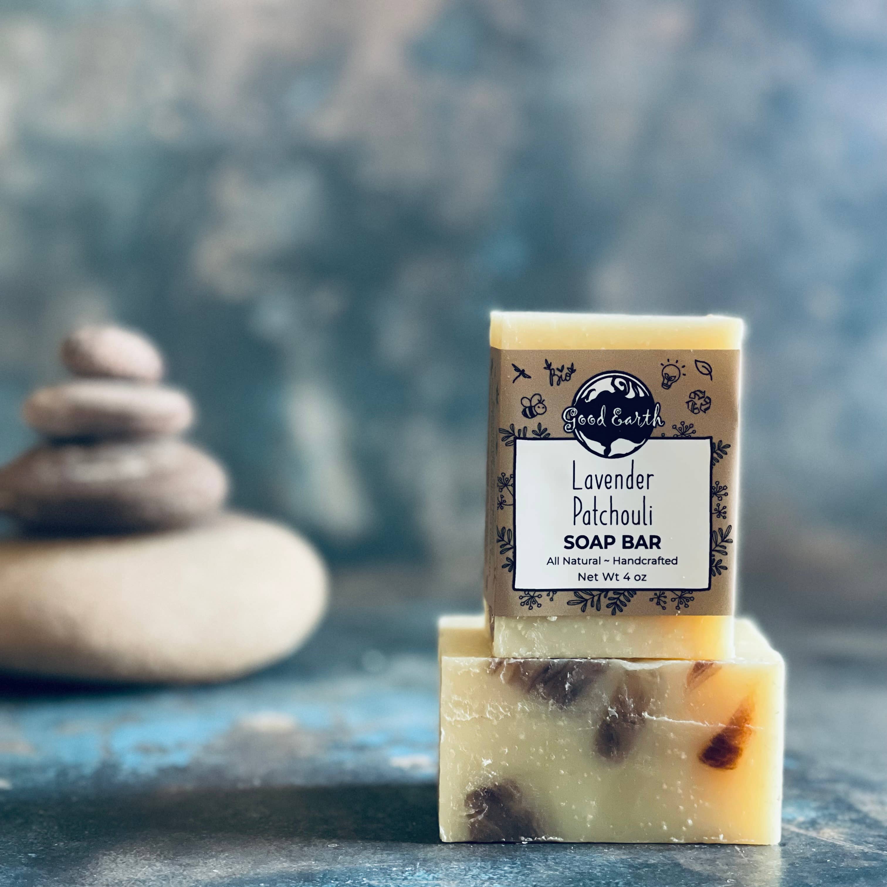 Lavender Patchouli Handmade Soap Bar - Sugar River Shoppe