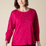 Circle Knit Jacquard Boxy Crew - Sugar River Shoppe