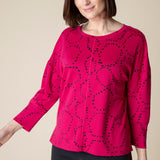 Circle Knit Jacquard Boxy Crew - Sugar River Shoppe