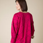 Circle Knit Jacquard Boxy Crew - Sugar River Shoppe