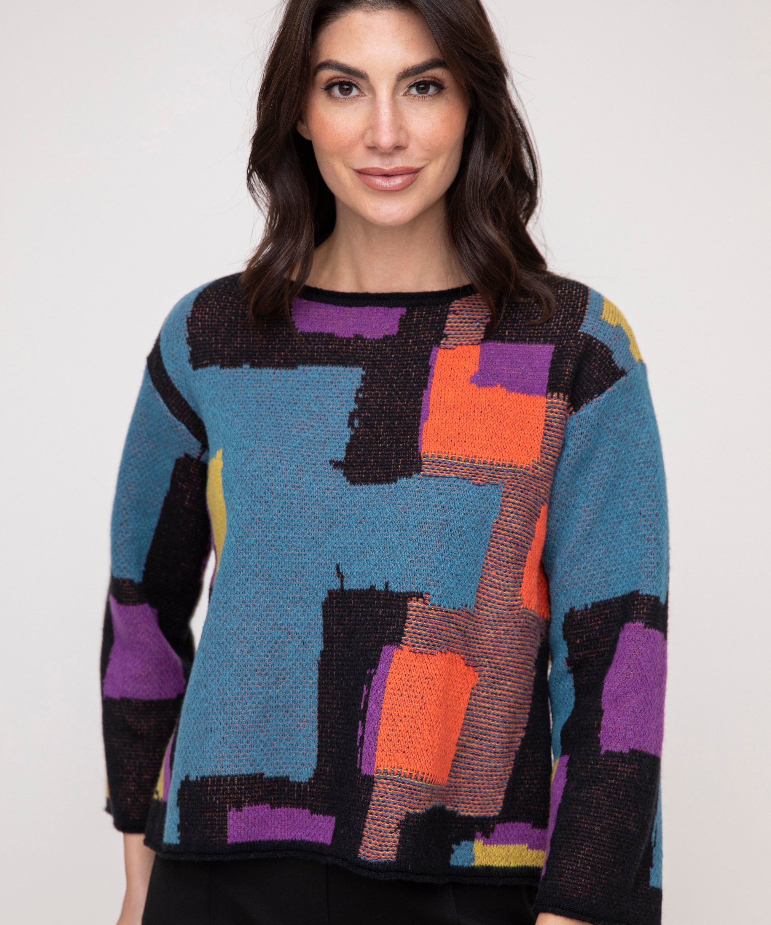 Collage Swing Pullover - Sugar River Shoppe