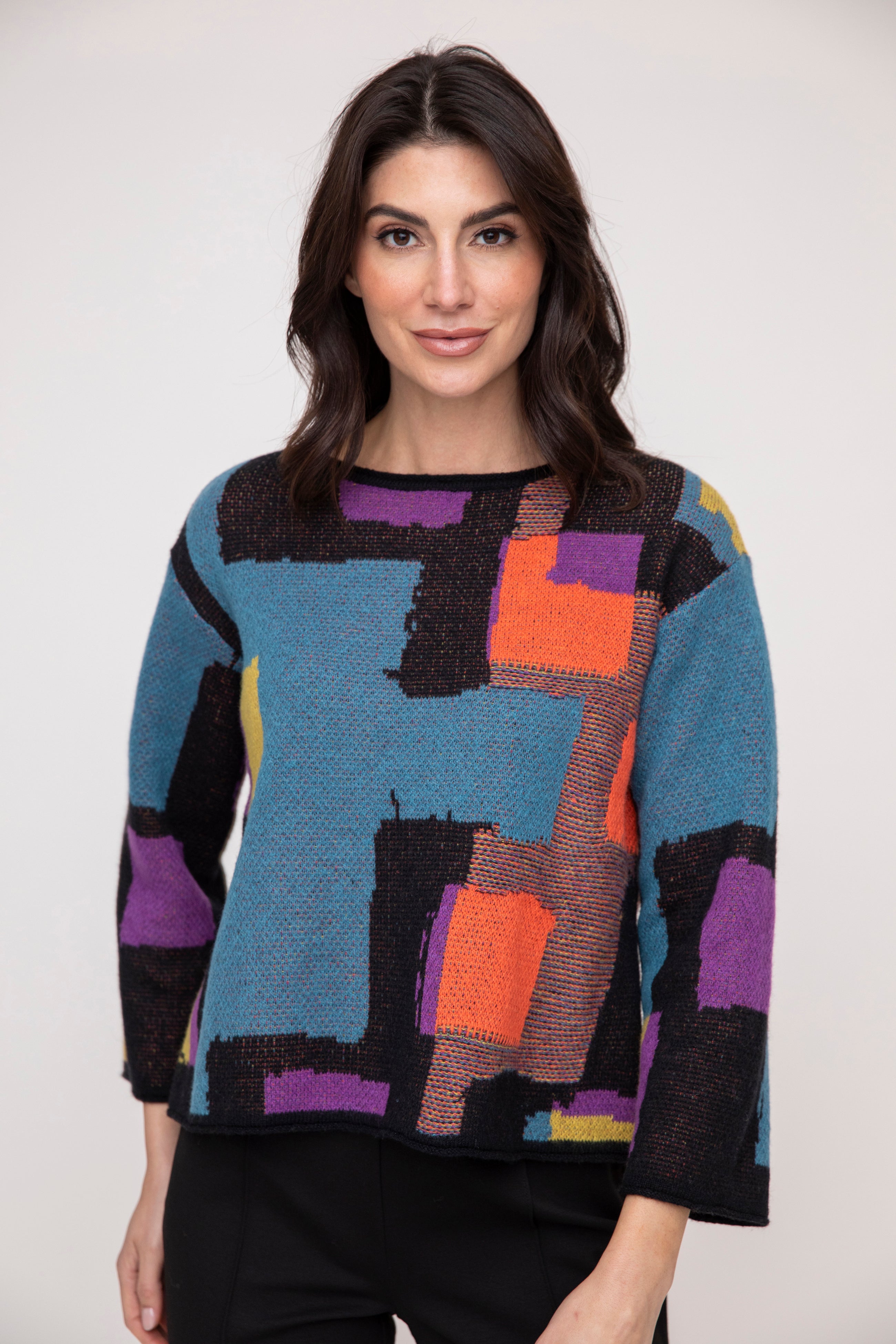 Collage Swing Pullover - Sugar River Shoppe