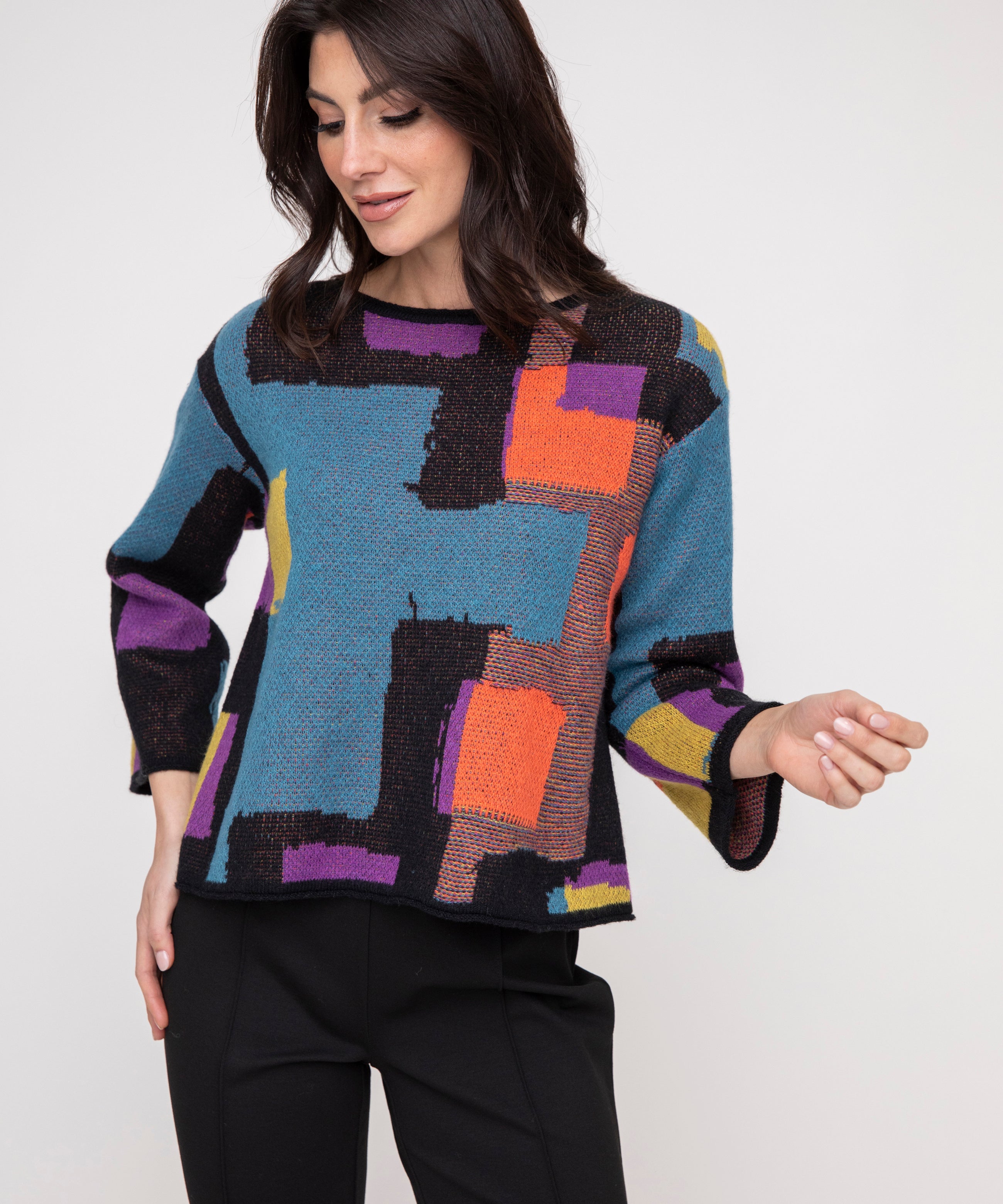 Collage Swing Pullover - Sugar River Shoppe