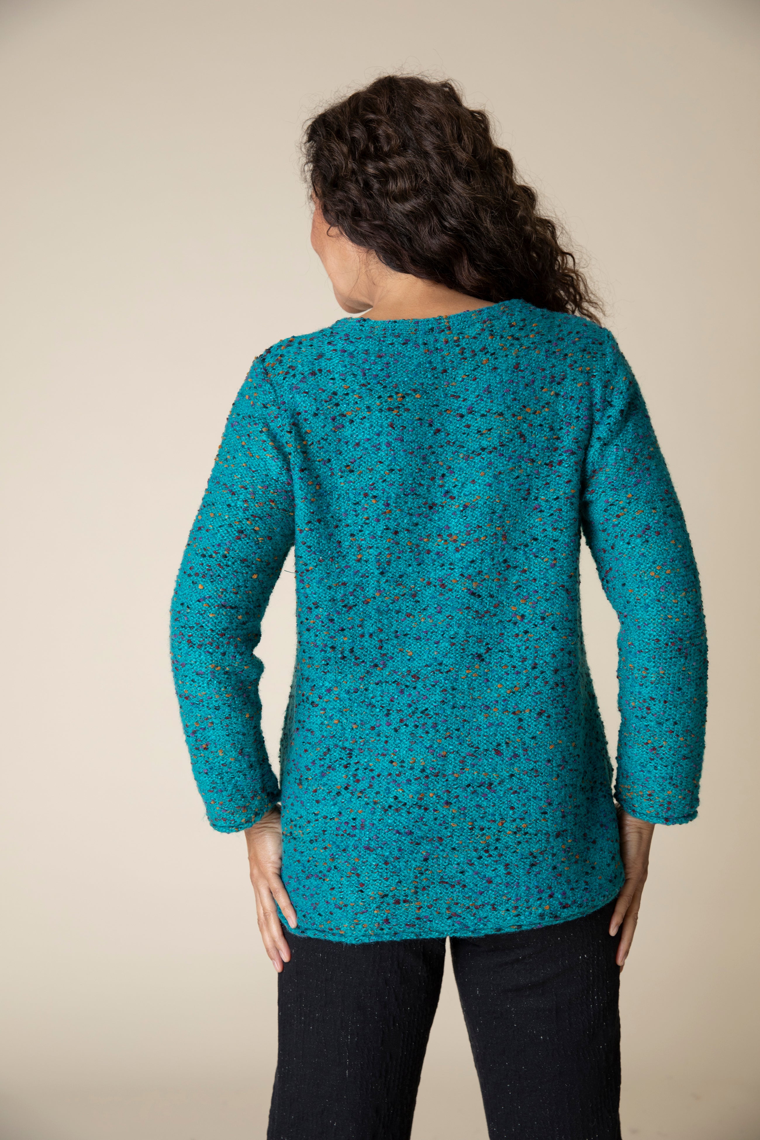 Confetti Yarn Funnel Pullover - Sugar River Shoppe