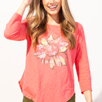 Cotton Painted Sunflower Tee - Sugar River Shoppe