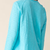 Cotton Pebble Rolled Edge Cardigan - Sugar River Shoppe