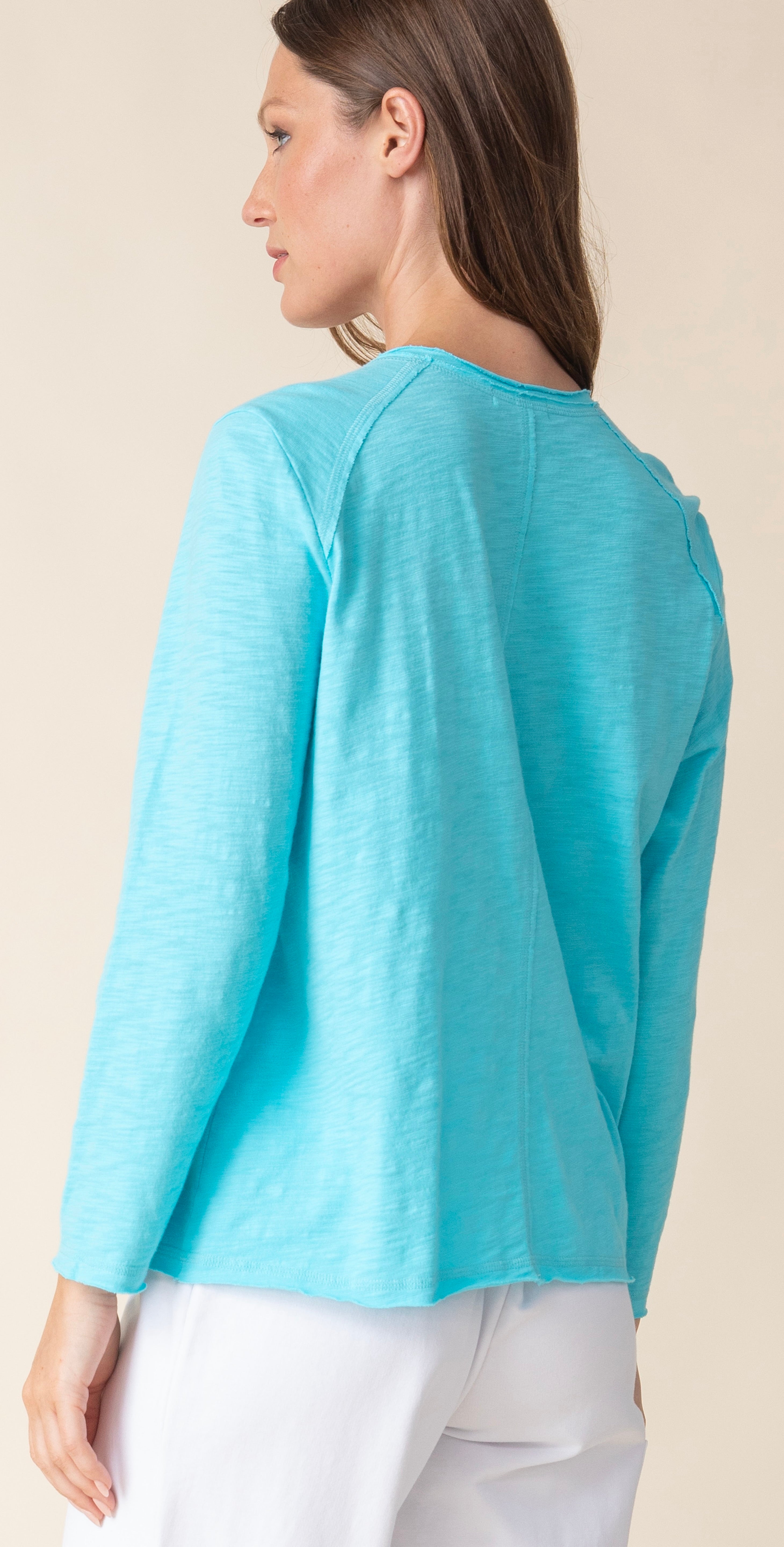 Cotton Pebble Rolled Edge Cardigan - Sugar River Shoppe