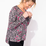 Cotton Slub Kaleidescope High Lo Tee - Sugar River Shoppe