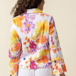 Crinkle Cotton Sunflower Flounce Jacket - Sugar River Shoppe