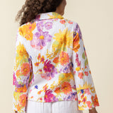 Crinkle Cotton Sunflower Flounce Jacket - Sugar River Shoppe