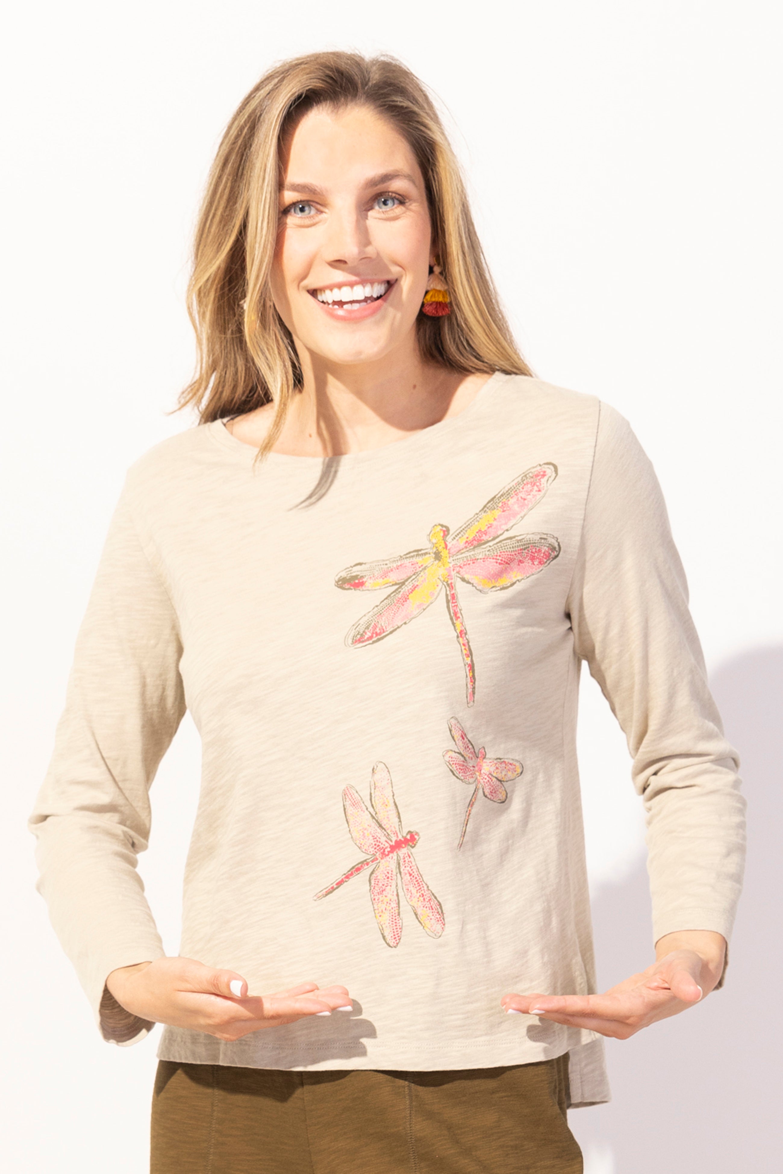 Destination Tees Dragonflies Boxy Tee - Sugar River Shoppe