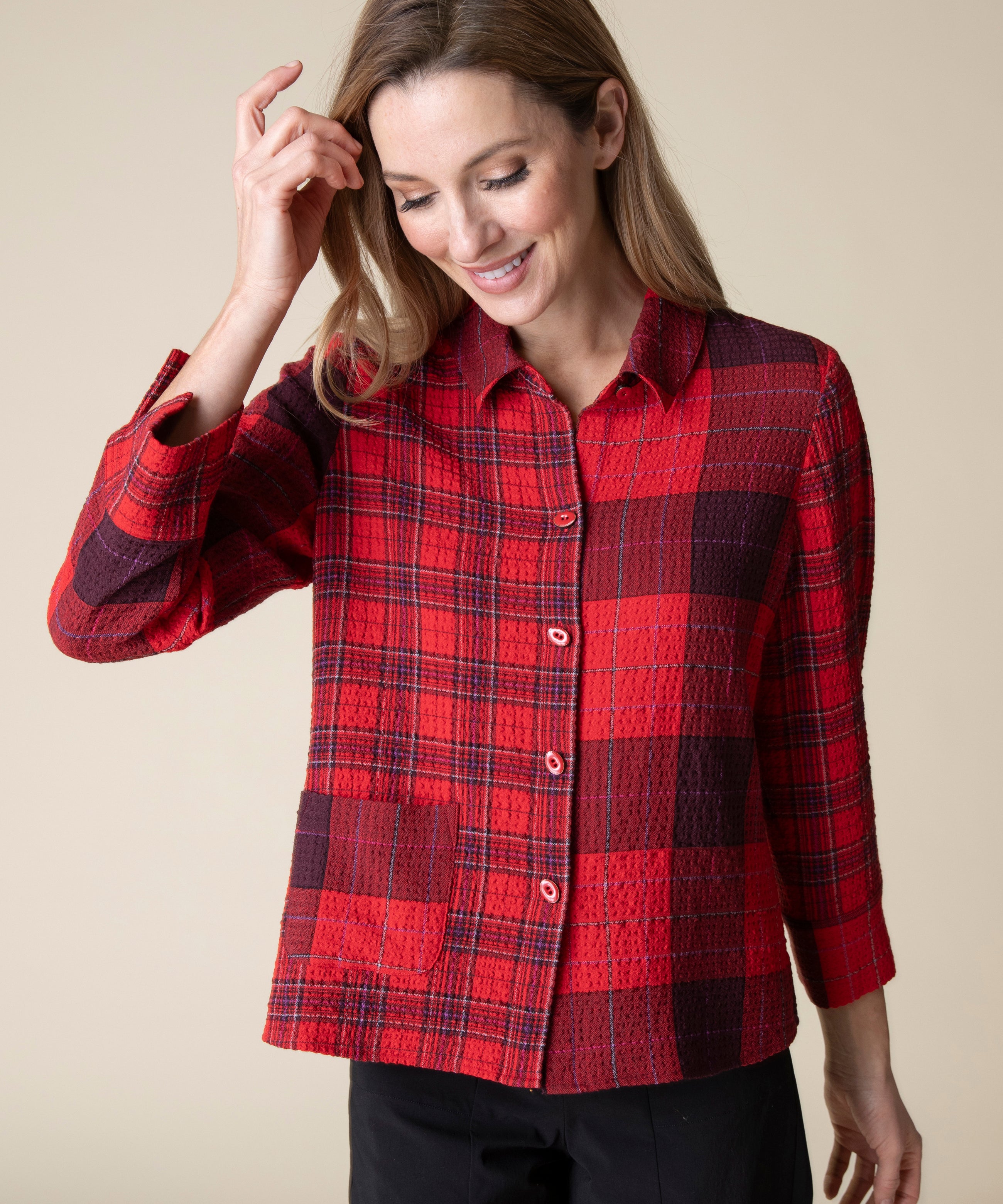 Gone Girl Plaid Mixed Shirt - Sugar River Shoppe