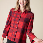 Gone Girl Plaid Mixed Shirt - Sugar River Shoppe