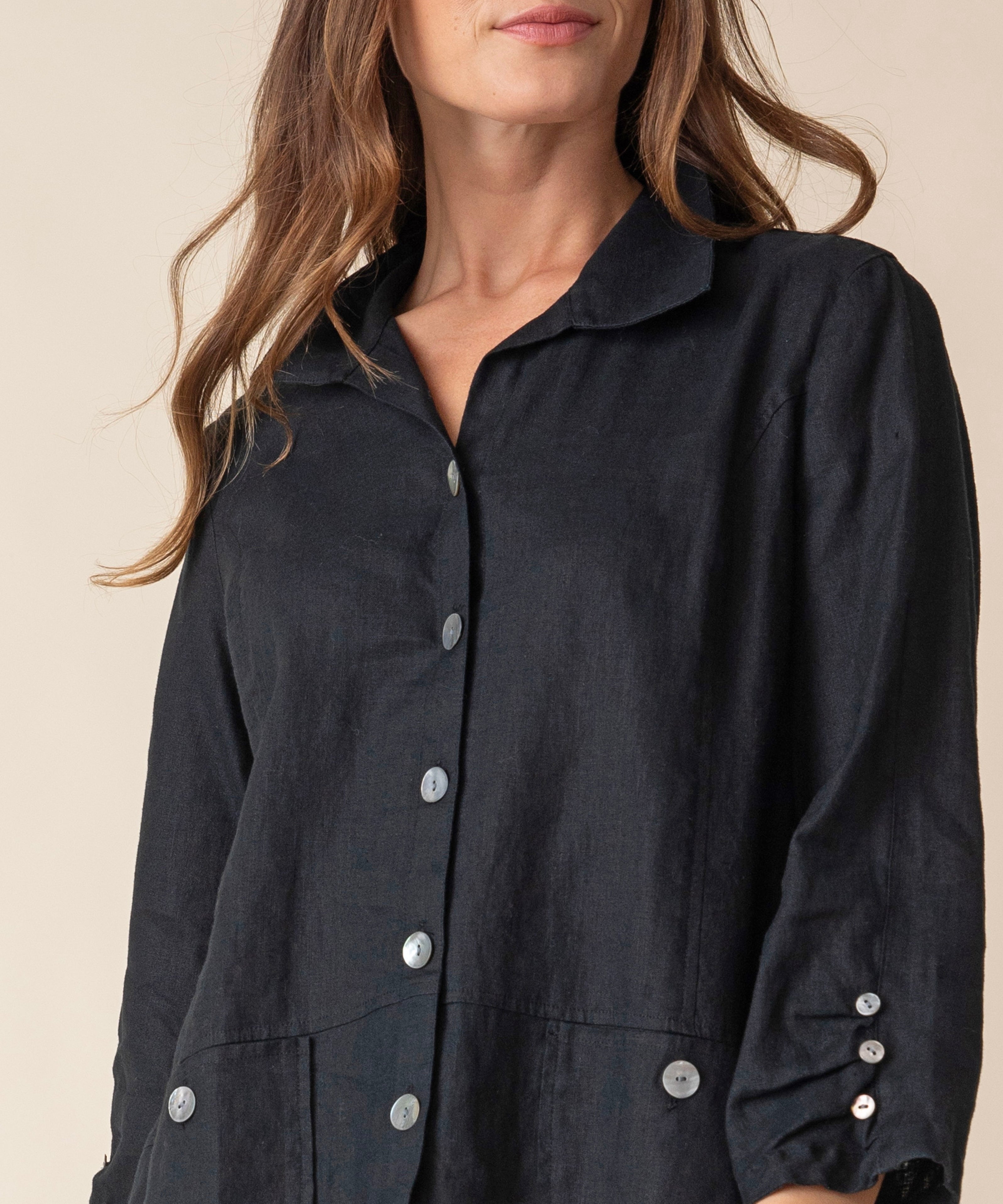 Linen Solid Favorite Shirt - Sugar River Shoppe