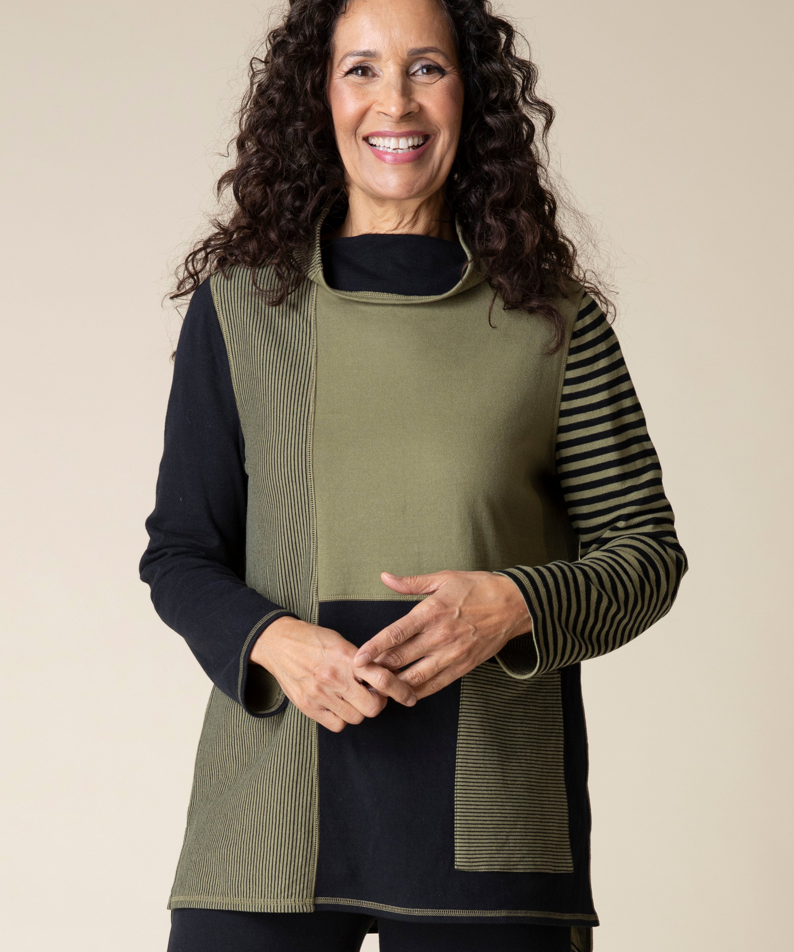 Mixed Stripes Studio Tunic - Sugar River Shoppe