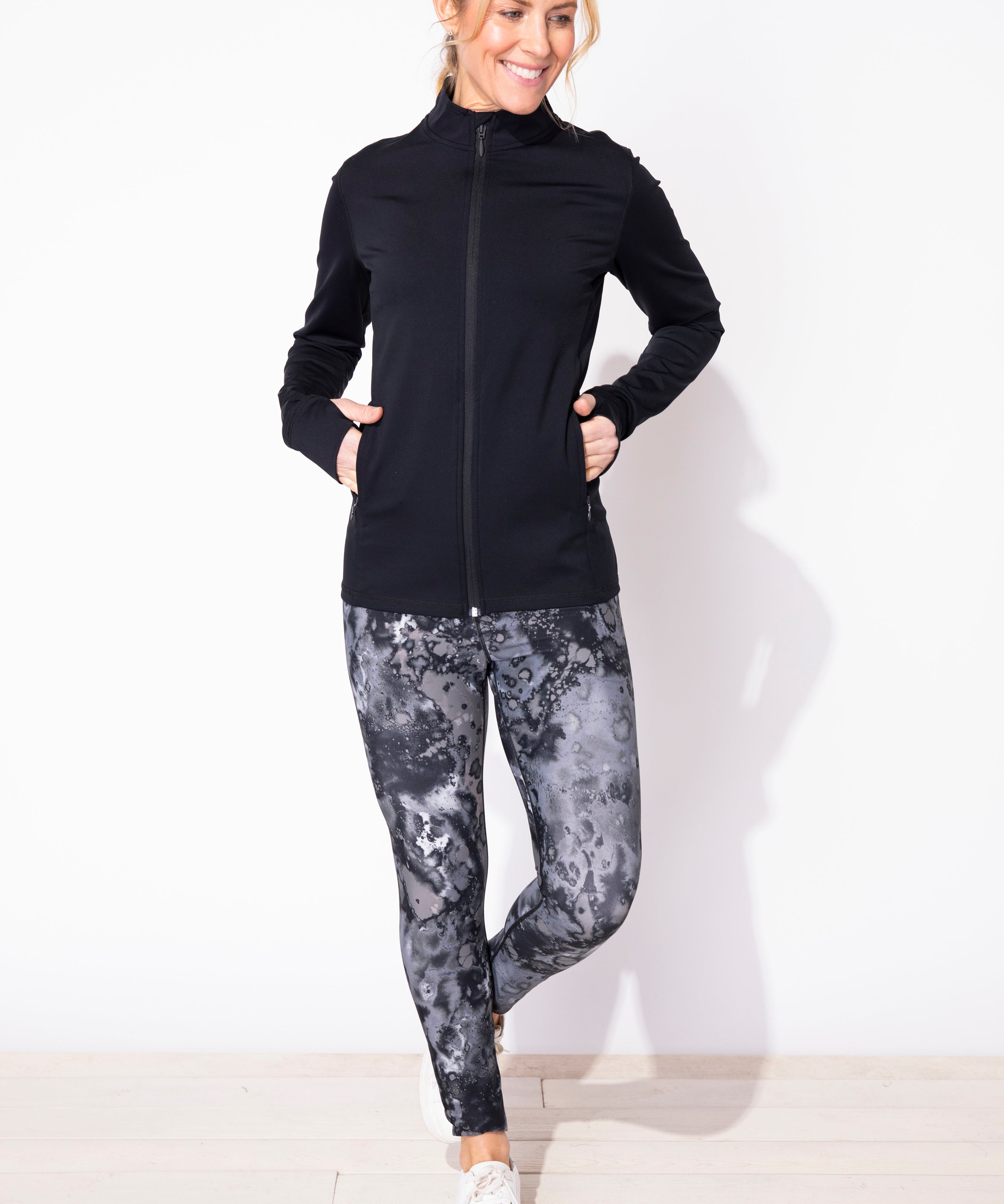 On the Move Solid Full Zip Jacket - Sugar River Shoppe