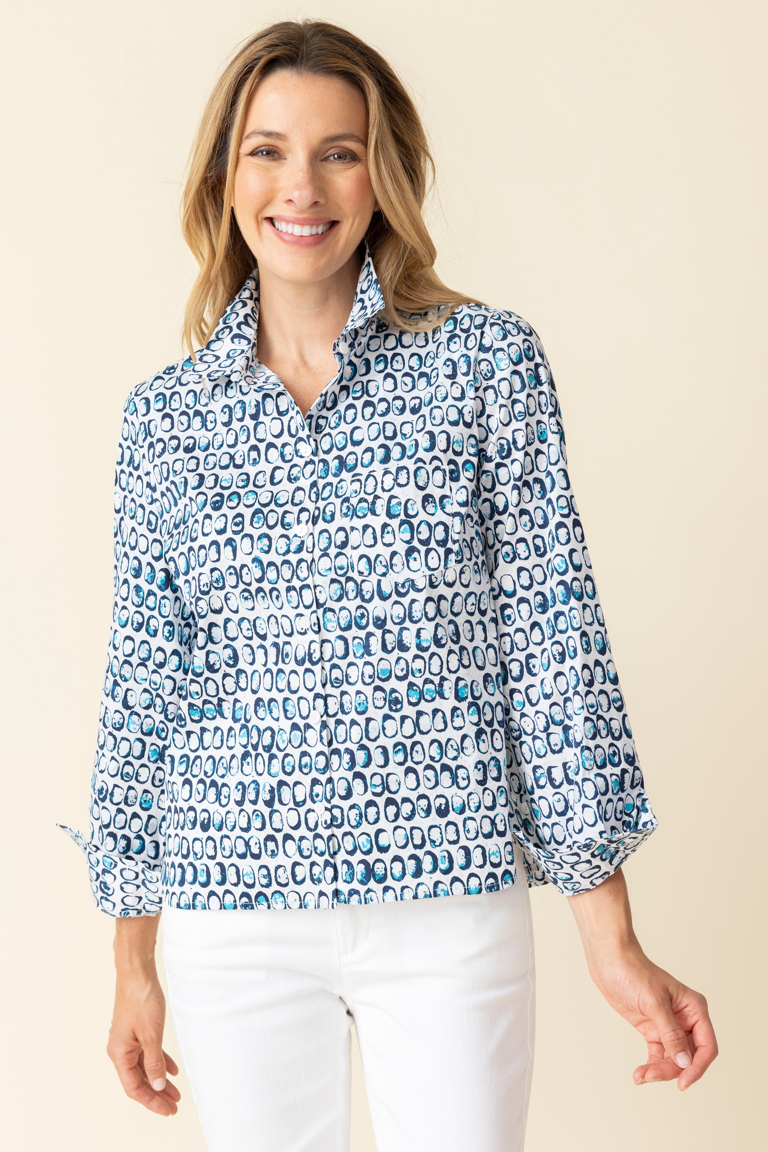 Perfect Travel Dot Shaped Shirt - Sugar River Shoppe