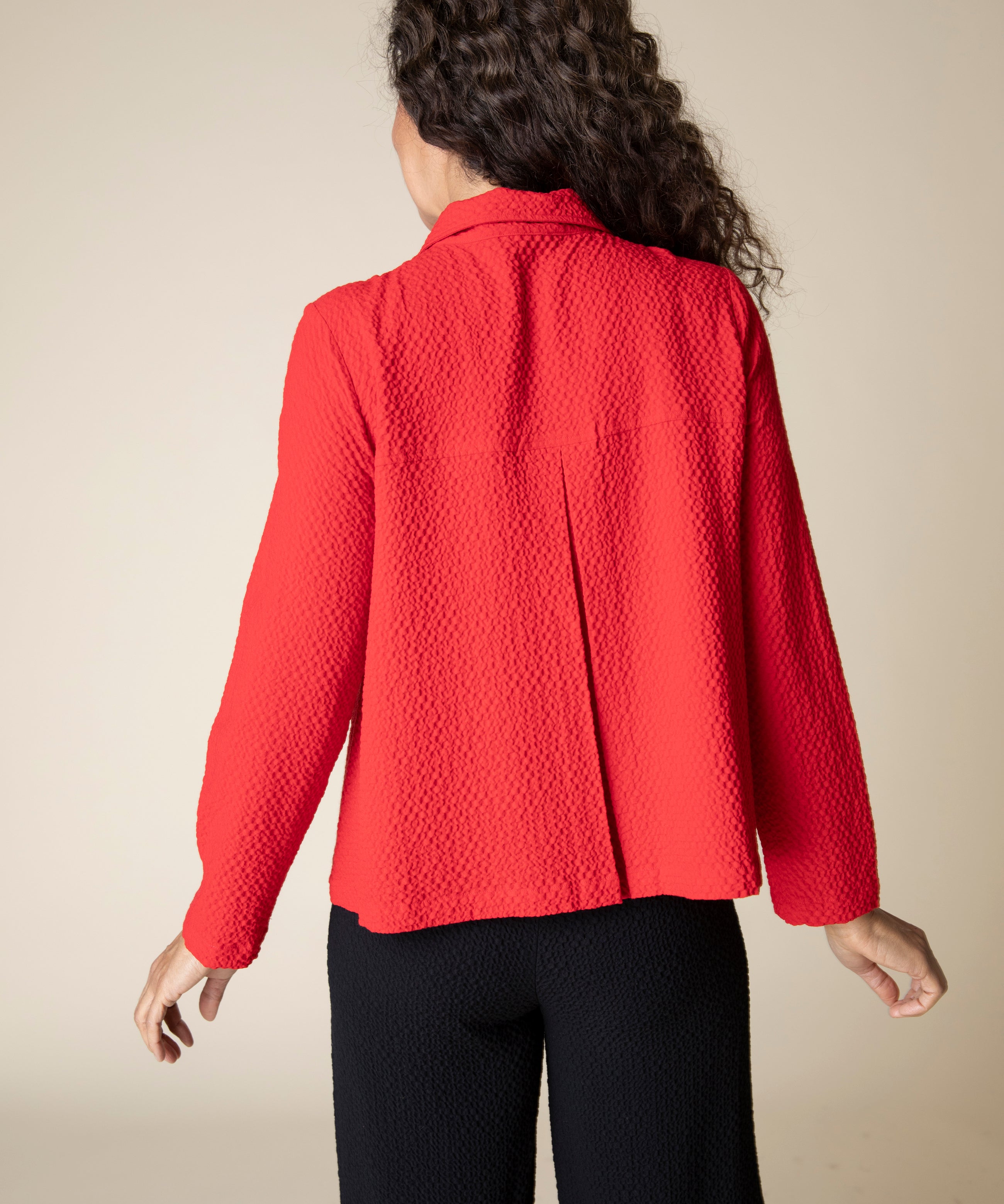 Pucker Weave Statement Jacket - Sugar River Shoppe