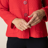 Pucker Weave Statement Jacket - Sugar River Shoppe