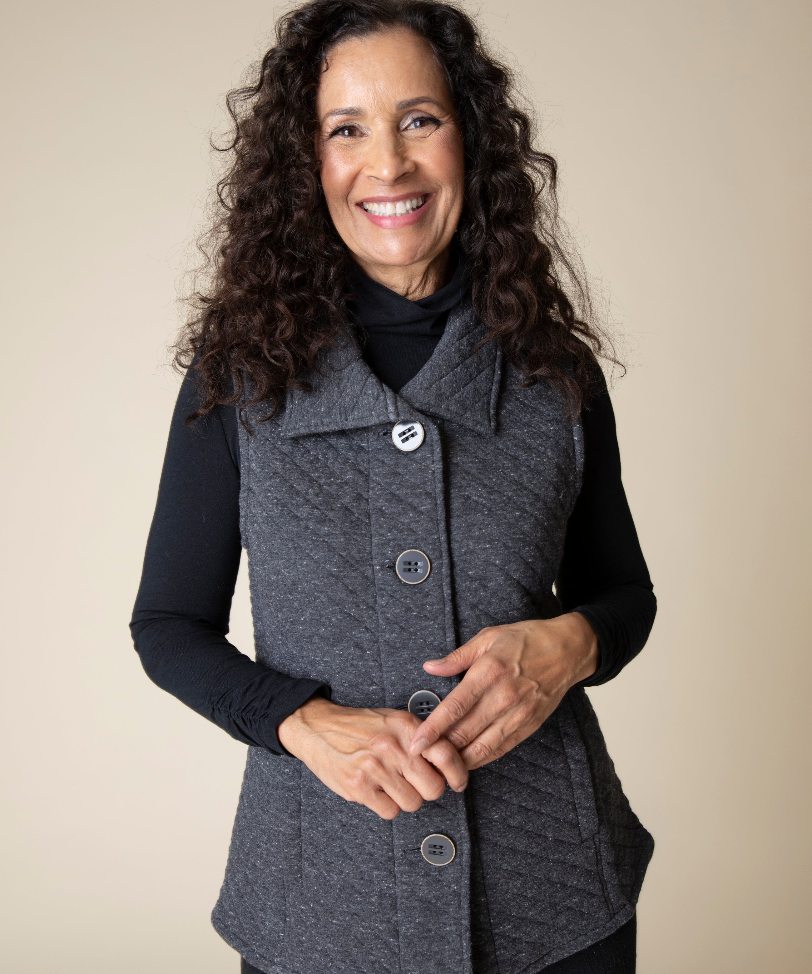 Quilted Knit Vest - Sugar River Shoppe