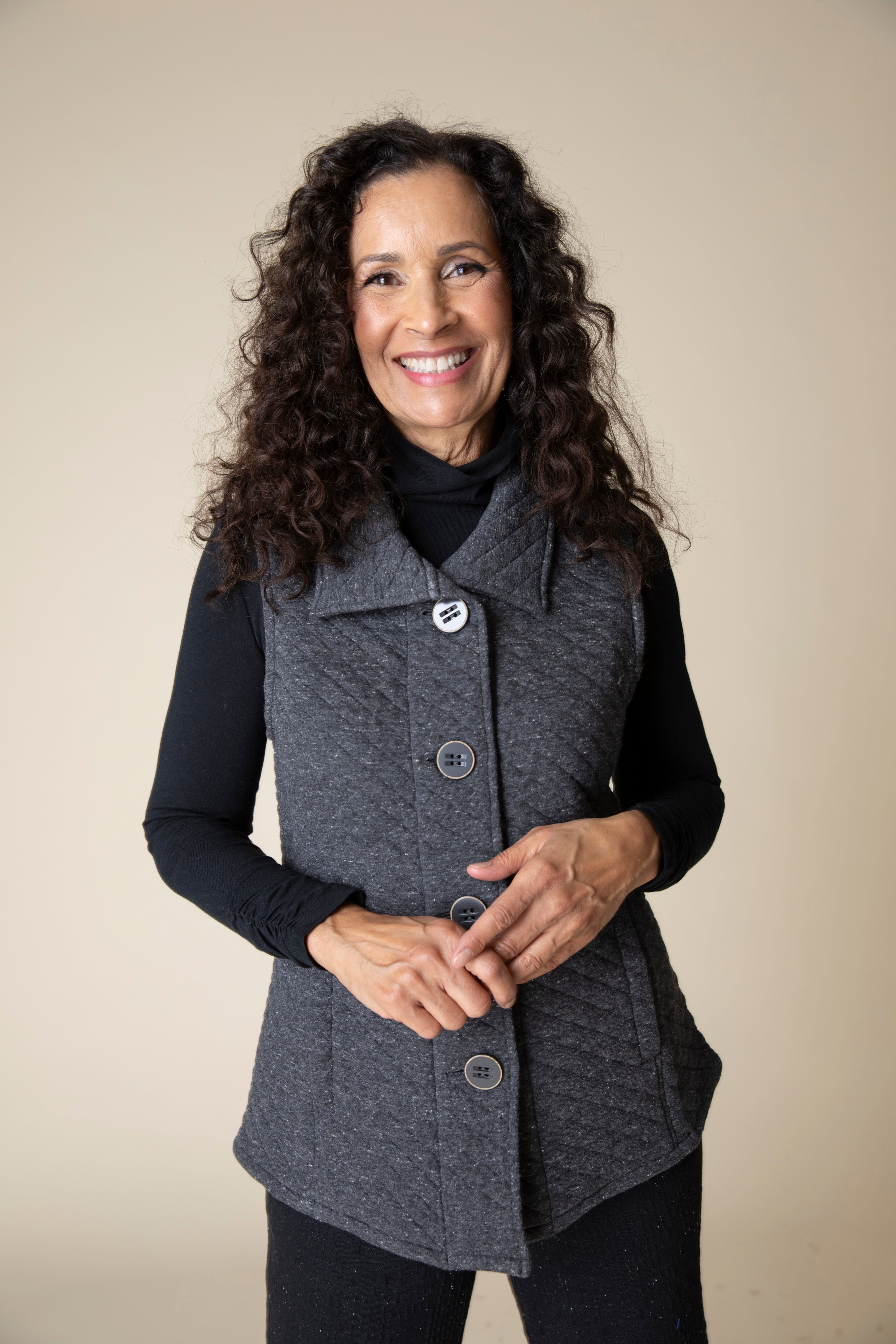 Quilted Knit Vest - Sugar River Shoppe