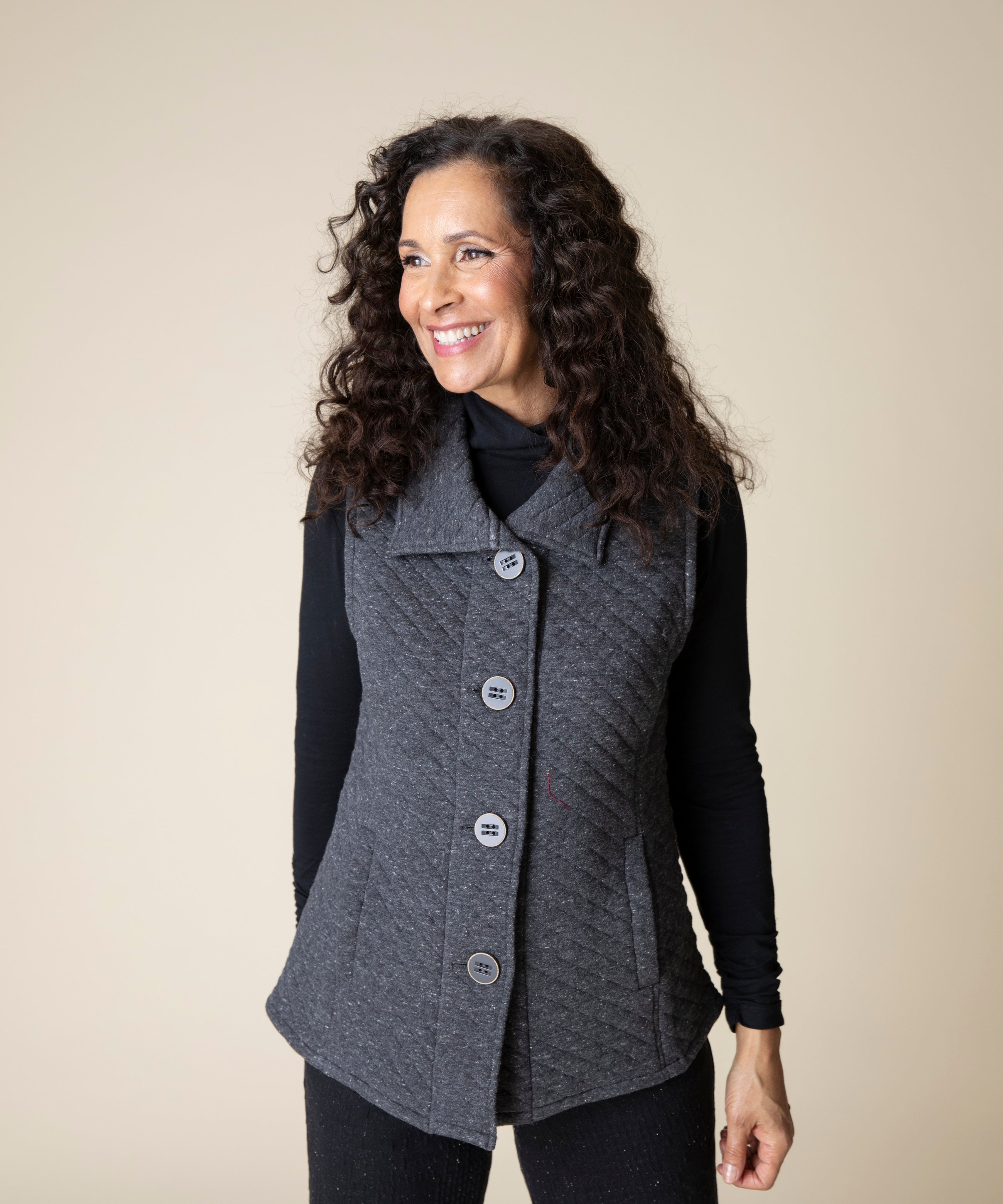 Quilted Knit Vest - Sugar River Shoppe
