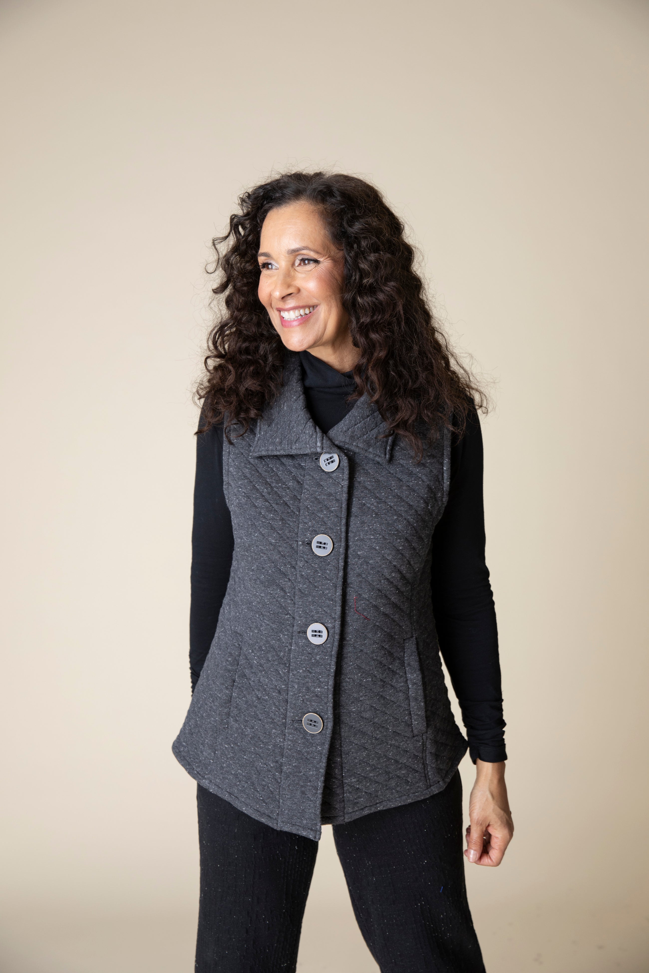 Quilted Knit Vest - Sugar River Shoppe
