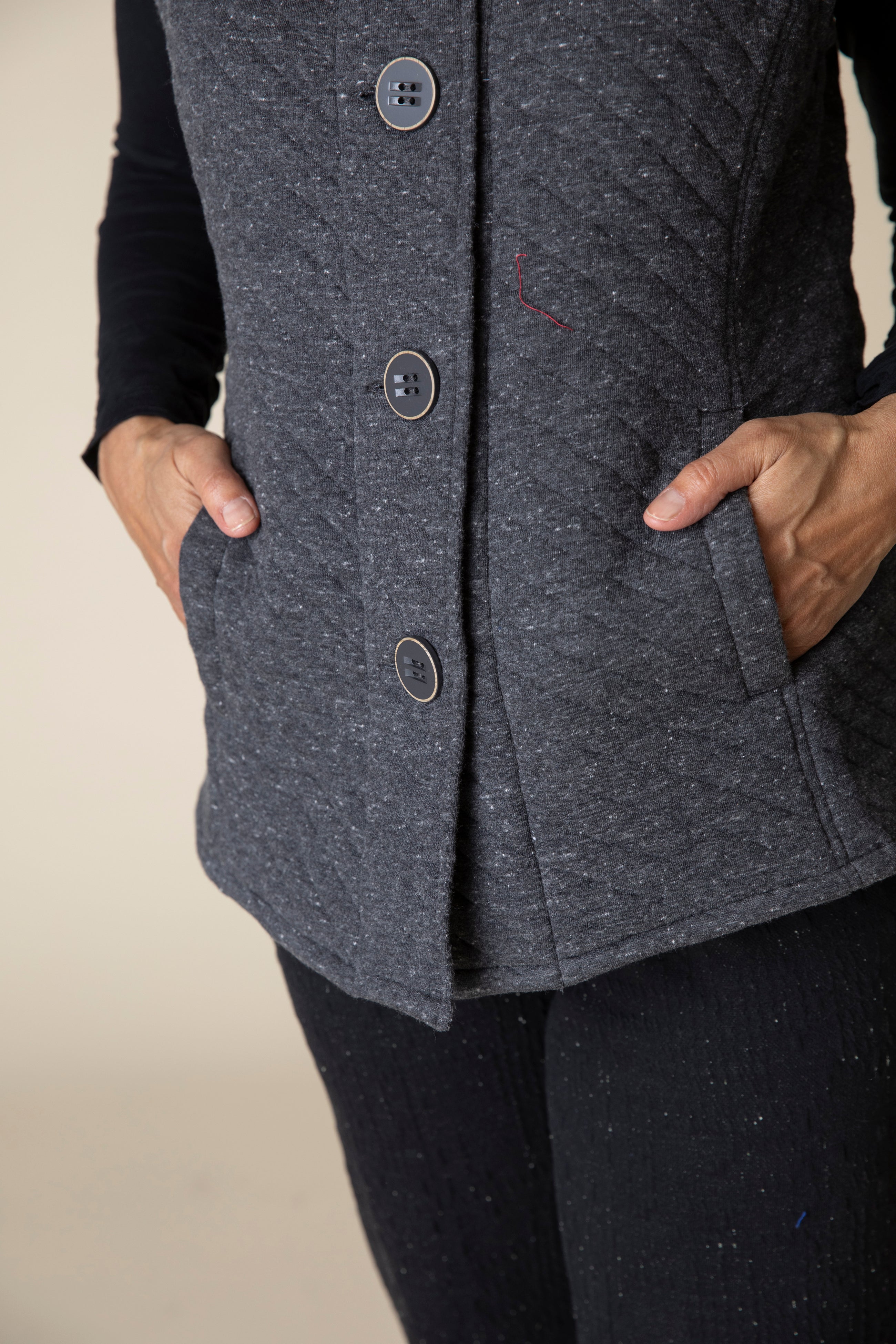 Quilted Knit Vest - Sugar River Shoppe