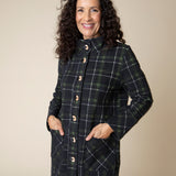 Speckle Knit Plaid Car Coat - Sugar River Shoppe