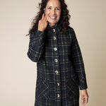 Speckle Knit Plaid Car Coat - Sugar River Shoppe