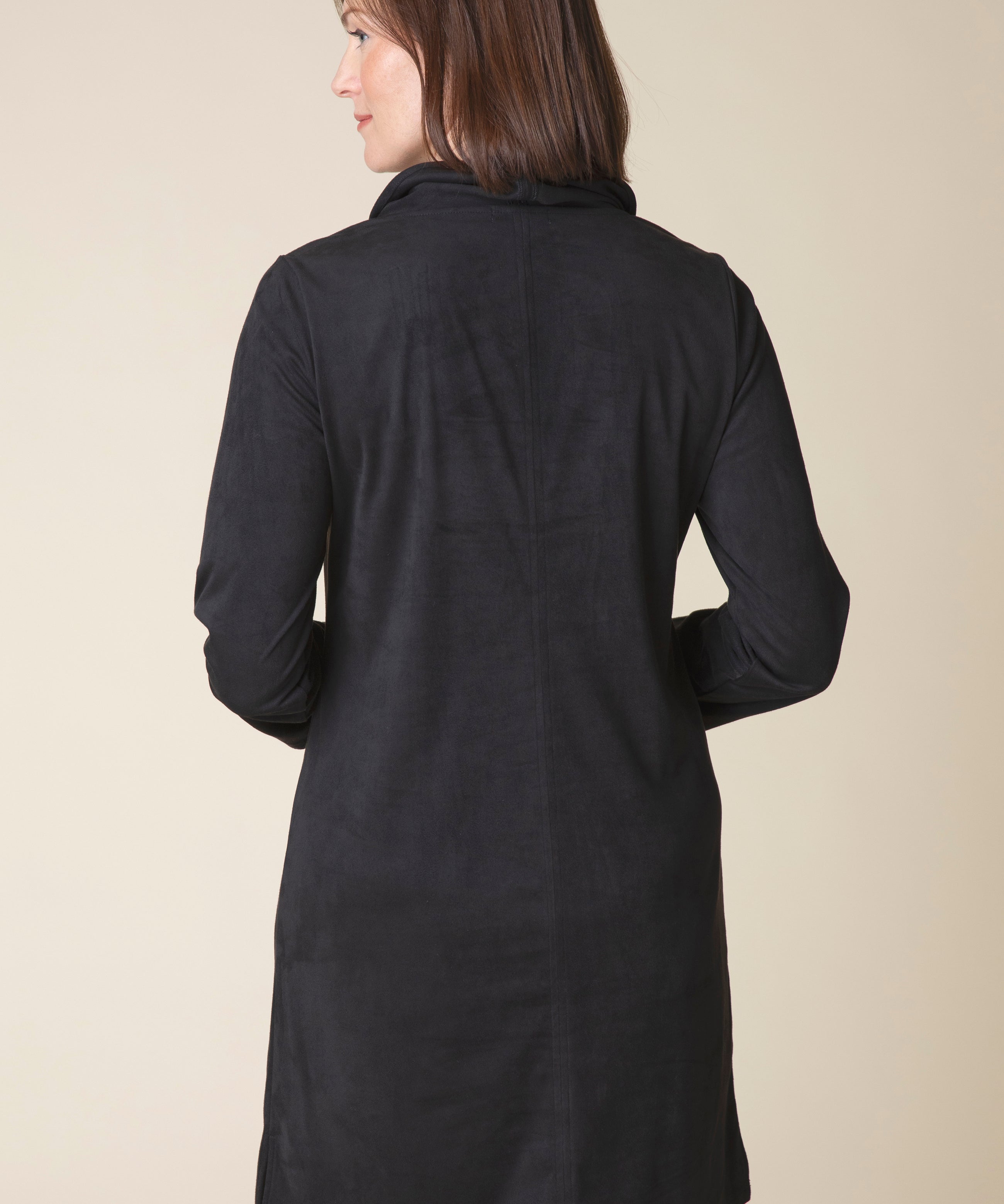 Stretch Faux Suede Easy Pocket Dress - Sugar River Shoppe