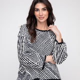Striped Fringe Swing Pullover - Sugar River Shoppe